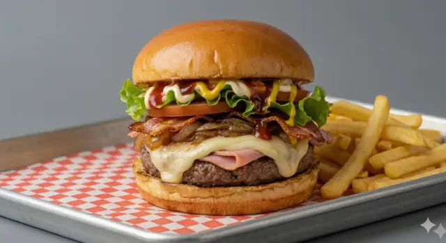 Special burger from Fast Food Terremoto