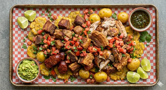 Picada platter from Fast Food Terremoto